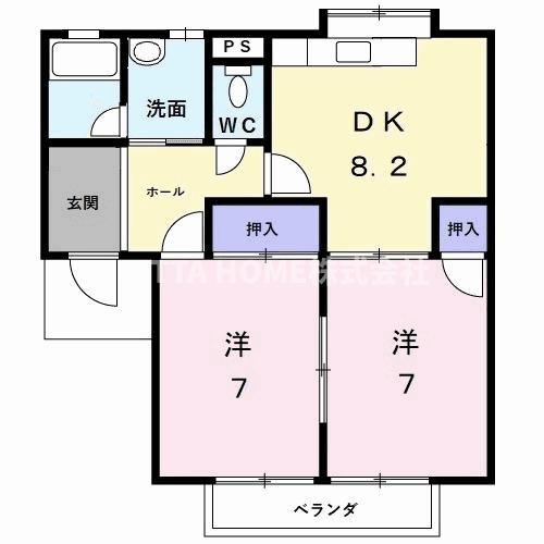 京丹後市峰山町杉谷のアパート