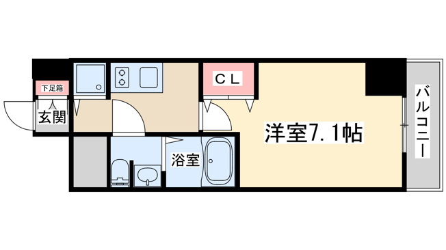 【間取り】 | プレサンス梅田東ベータ