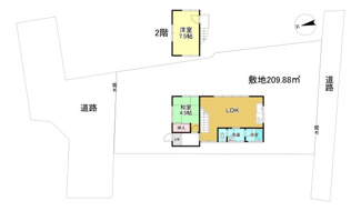 【間取り】 | 大津市和邇北浜712-2　戸建