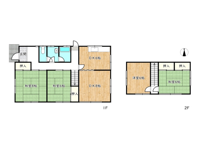 【間取り】 | 家庭菜園も楽しめる庭付き中古戸建／姫路市網干区浜田