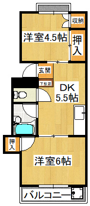 メゾン船橋法典の間取り