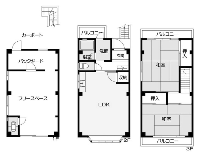 【間取り】 | 桂西滝川町　一戸建