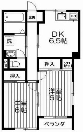 栗山マンションの間取り