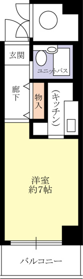 【間取り】 | フルーレ第２新大阪 | オーナーチェンジ物件／ペット飼育可（規約有）／２４時間ゴミ出し可／宅配ボックス有