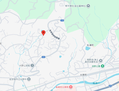 【地図】 | 長崎県佐世保市松瀬町