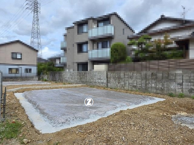 高知市中万々 ② 新築戸建ての外観|2026.8月：建築中