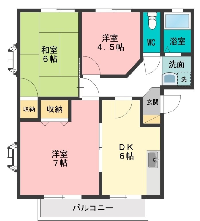 サンレイクさくらの間取り