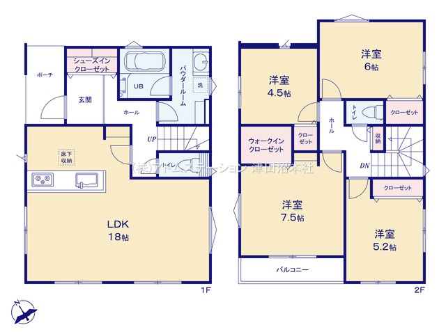 【間取り】 | アトムセレクト八千代市八千代台南1号棟