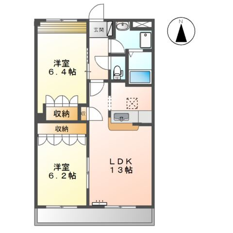 グリーンヒルズの間取り
