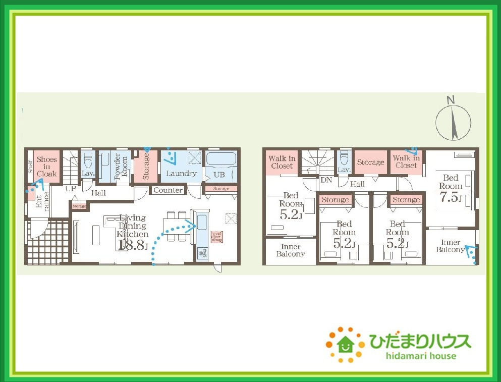 郡山市東山1丁目1期　新築戸建　7号棟