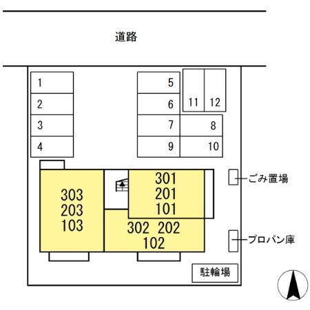 プリムローズ・Ｄの区画図