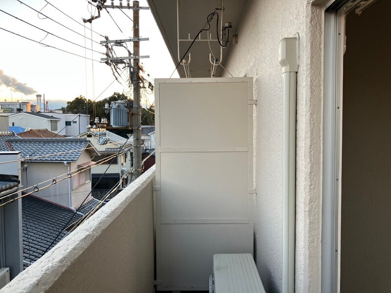 ドミトリー石屋川のバルコニー