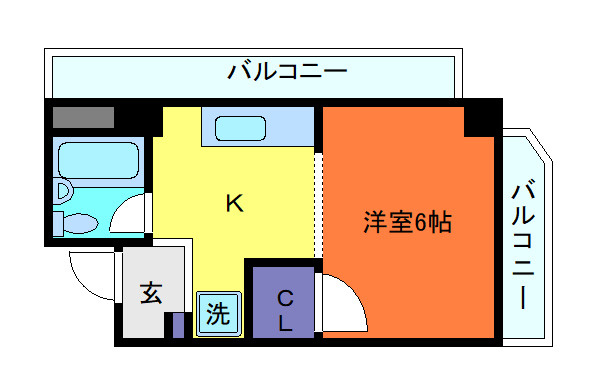 ドミトリー石屋川の間取り