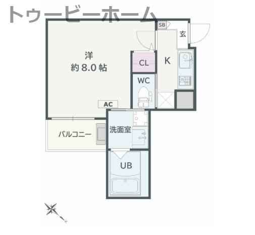 Jack unokiⅣの間取り