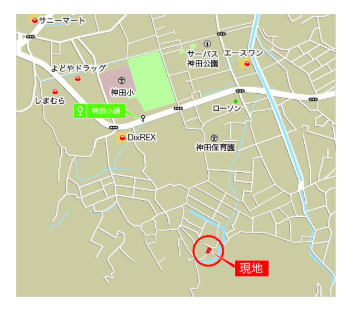 「南東角地」高知市神田　新築一戸建ての地図|人気の神田エリアです☆