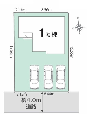 【区画図】 | 藤沢市長後01期 新築戸建 全1棟