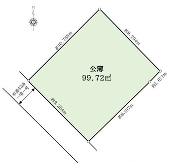 鶴ヶ島市上広谷　建築条件なし売地　東武東上線『鶴ヶ島駅』徒歩6分　【杉下小学区】の土地図