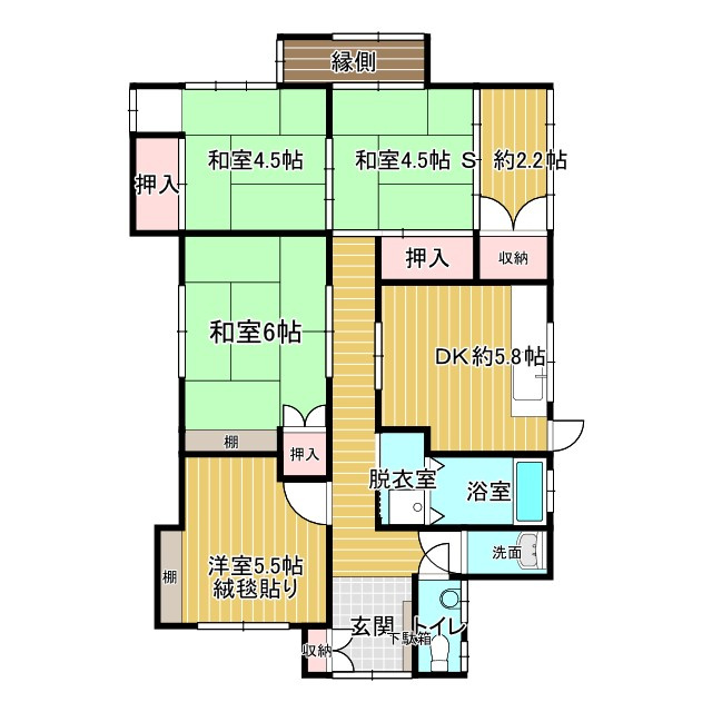 日ノ出町1丁目戸建の間取り