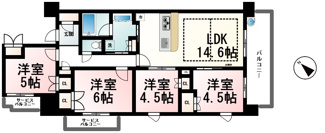 【間取り】 | プレサンスレジェンド琵琶湖 B棟