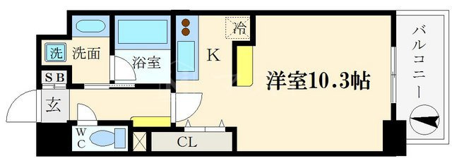 ブランクレール谷町の間取り