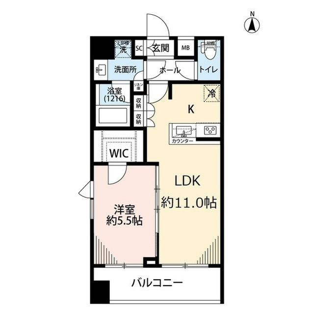 プレール・ドゥーク蔵前の間取り