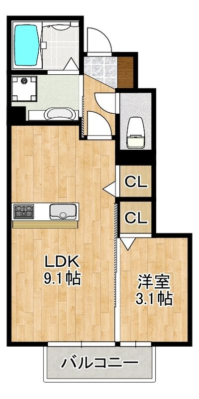 J’s　stageⅡの間取り|使い勝手の良い間取りです♪