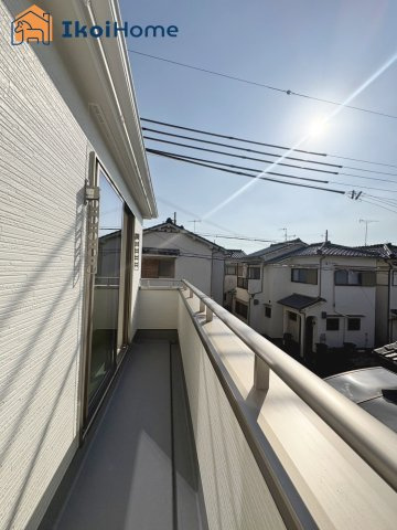 明石市二見町西二見16期　新築戸建のバルコニー|【ホームページに現地動画掲載中】●年中無休：当日予約可●バルコニーの屋根は８万円から設置できます。