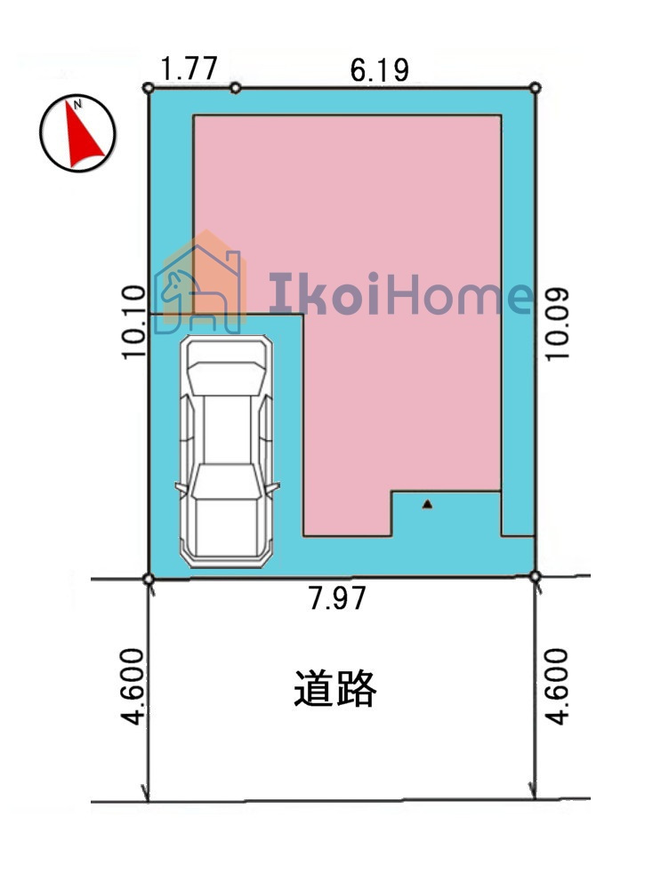 明石市二見町西二見16期　新築戸建のその他|■区画図■駅徒歩圏内ですが、お車も1台駐車可能です！前面道路は交通量少なく入出庫も楽々安心！