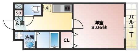 【間取り】 | WEST COCOON ABENO