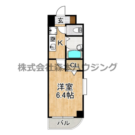【間取り】 | 　メリックビル
