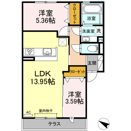 COZYマンションの間取り
