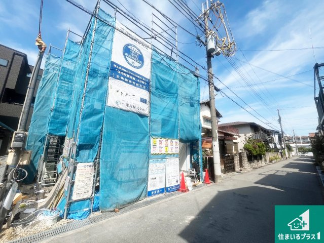 明石市二見町西二見　第16期　新築一戸建ての前面道路含む現地写真|周辺は落ち着いた街並みの住宅地！子育てがしやすい住環境です！まだ未完成ですが、現地でしかわからない事もございます。是非一度ご覧ください。
