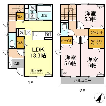 D´Premium　A棟の間取り