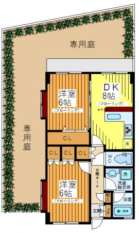 ユーコート赤堤の間取り