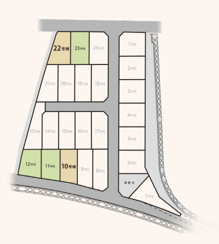 売新築戸建　静岡市清水区北脇新田の区画図