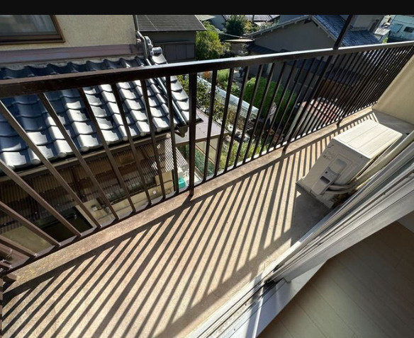 ツクモハイツのバルコニー