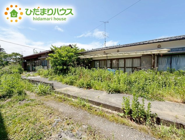 いわき市錦町鳥居西　売地の外観|"日当たりの良い広い庭。友人や親せきが集まってＢＢＱをしたり、ペットと遊んだり。
一戸建てならではの楽しさが広がります(*^-^*)"
