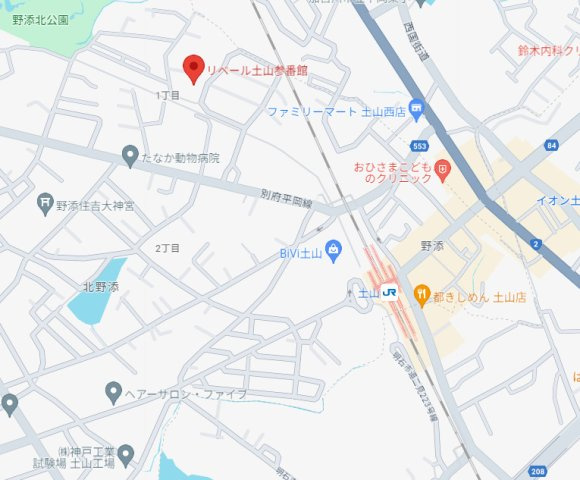 リベール土山参番館　1階の地図
