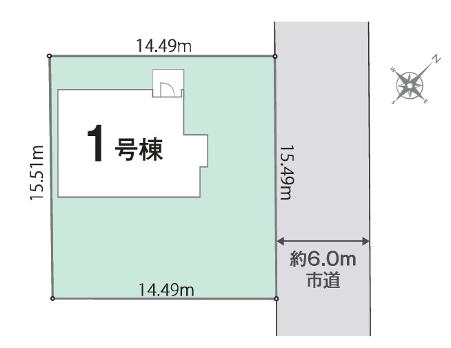 四街道市みそら1丁目０１期Ｒの区画図