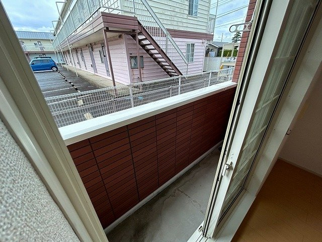 イーリス東唐津のバルコニー|陽当たり良好なバルコニーです