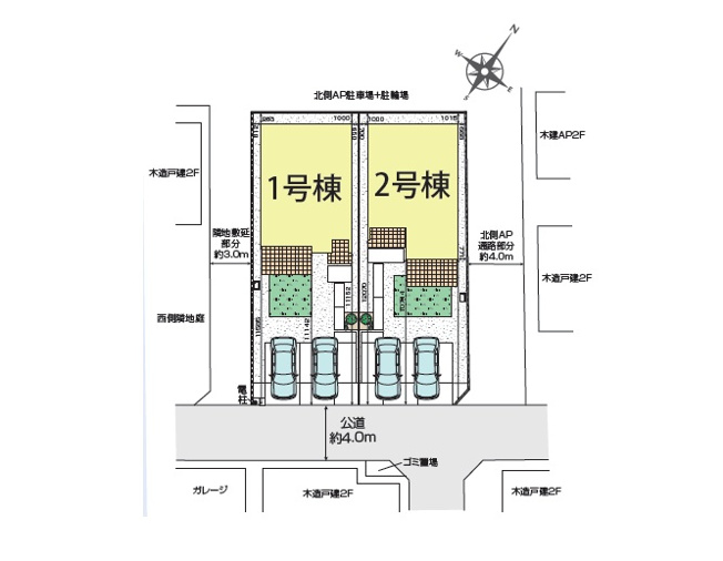 【区画図】 | 川越市広栄町４期　全２棟　２号棟 | 2号棟