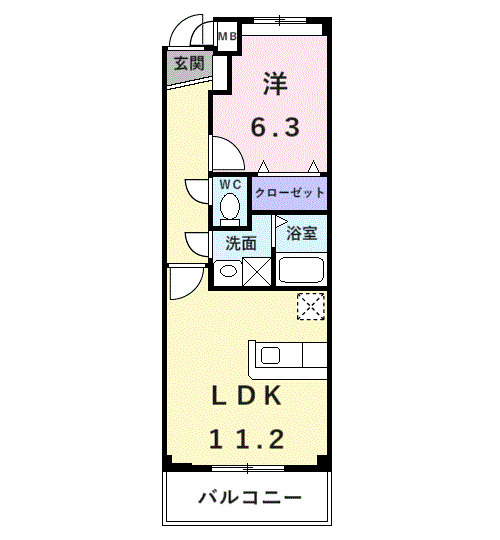 インテックスⅢ番館の間取り