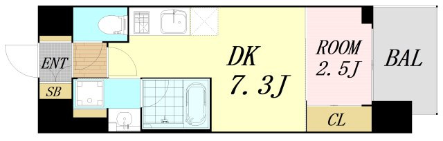 コンフォリア新大阪宮原Q　仲介手数料無料の間取り