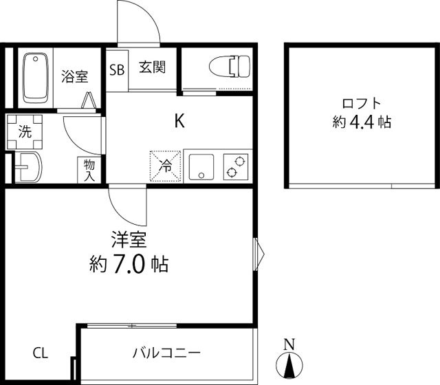 T’s Cuore六町Ⅱの間取り