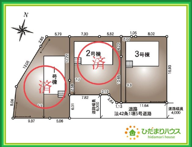郡山市大槻町第39　新築戸建　3号棟の区画図|病院やスーパー・薬局が近く、お買い物にも便利な住環境は、長く快適に暮らせます(^^)/