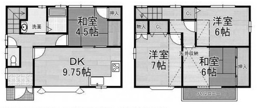 【間取り】 | 大枝東長町一戸建 | 平成12年8月