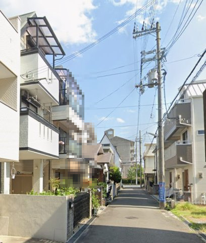 本山南町2丁目　中古戸建の前面道路含む現地写真|前道は陽当たり・風通しが良い幅員4.1ｍ
