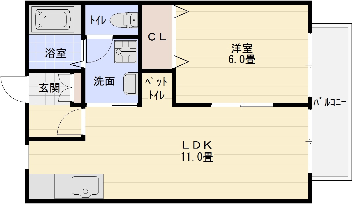 ブエナアビテート1の間取り