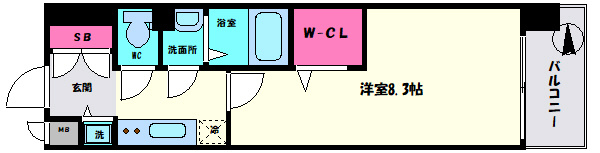 ラグゼ難波南の間取り|Luxe難波南　間取り