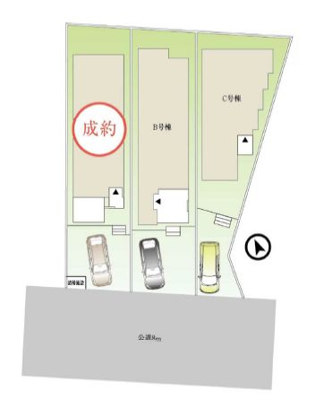 【区画図】 | 板橋区常盤台１丁目　新築戸建て　B号棟 | ときわ台駅徒歩6分の好立地に全3棟が誕生です